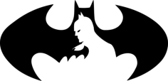 Batman 16 Technical Stencil Svg Design File, Free Vectors File